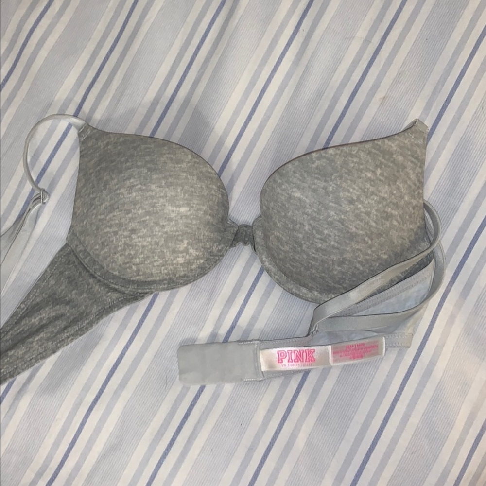 Pink push up bra
